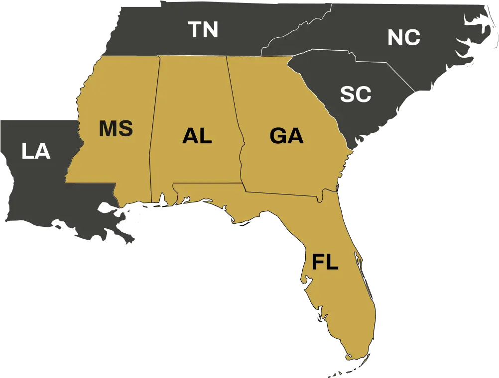 South Eastern US locations